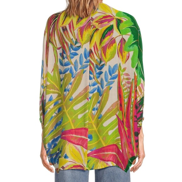 Anna and Ava Women Kimono One Size Floral Tropical Paradise Dolman Art Vacation‎ - Picture 2 of 8
